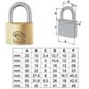 nextradeitalia 6PZ LUCCHETTO OTTONE ARCO NORMALE PRIUM PL110 - mm.60 (PL1106000)