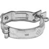 ZAMBELLI Fascetta per tubi in zinco con presa filettata Argento 100mm /M10