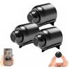 Aderpmin Bccnerty - Telecamera domestica Cat-Eye, micro mini telecamere wireless WiFi 1080p HD, app remota e visione notturna, per casa, interni, esterni (3 pezzi)