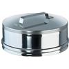 Brico Kit - Tappo con maniglia cieco mono parete acciaio inox - Diametro: 80mm