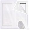Risareyi Isolante Termico per Finestre 50x105cm, Bianco Pellicola Traslucido EVA Tenda Termica Window Cover Inverno Contro Freddo, Include Nastro Biadesivo, non Tagliabile