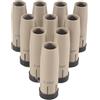 Wouueso 10 ugelli per gas di protezione rivestiti 24KD, puri, antiaderenti, copertura di protezione Airless europea per torcia di saldatura MB MIG 250A