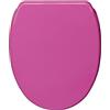 Sanilo Sedile WC con chiusura ammortizzata, grande scelta di copriwater scintillanti da legno robusto e di alta qualità (Rosa scintillante)
