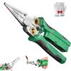 WANWEN Spellafili 8 in 1 con tester di tensione, pinza spelafili 8 in 1, strumento spelafili elettrico per tagliare e tirare, strumento di riparazione per elettricisti, 8 in 1 Wire Stripper