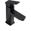 QUINTO Rubinetto Per Lavabo Rubinetto Per Lavabo Soprapiano In Acciaio Inossidabile Nero Lavabo Da Bagno Sottopiano Rubinetto Caldo E Freddo Stile Quadrato Corto