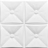 MASTERBRICO Pannelli Polistirolo per Pareti e Soffitto Interni, Pannelli Decorativi 50x50 cm, Spessore 6 mm, Effetto 3D Isolante Termico - Confezione 10 mq (40 Pannelli), Colla Inclusa per Montaggio (B011)