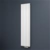 Mai & Mai Radiatore Verticale da Bagno 180x46cm, Radiatore Scaldasalviette a Due Strati Termoarredo Scalda Portasciugamani da Parete e Pavimento in Acciaio, Bianco