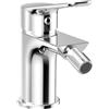 Inbagno Miscelatore Bidet Monocomando Aurora In Ottone Cromato Con Scarico Automatico 1 1/4 - Rubinetto Bidet Moderno Di Design E Funzionalità