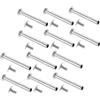 Vaguelly Rivetti di Riparazione per Ventagli Pieghevoli 12 Pezzi in Lega di Zinco Argento Diametro 3mm e Lunghezza 30mm per Sostituzione Facile e Resistente