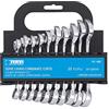 Fervi SERIE 10 Pz CHIAVI COMBINATE CORTE CROMATE, LUCIDATE A SPECCHIO CHROME - VANADIUM FERVI 0196