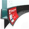 STEIGNER Guarnizione doccia curva UK03 120 cm (1 pz.) nero - Guarnizione box doccia verticale per doccia semicircolare o quarto di cerchio con porta 6-8 mm - Protezione contro le perdite, Impermeabile