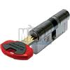 MAS19 SECUREMME Cilindro di Sicurezza K75 mm.62, Doppio Cilindro, Nickel, 5 Chiavi in Dotazione, Frizionato