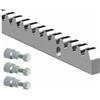 Dieffematic Cremagliera per Cancello Scorrevole - Acciaio Zincato 30x12 mm, Modulo M4