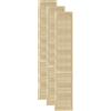 DecoMeister Porte a Lamelle in Legno 394x2013 mm Confezione da 3 - Porta Lamella Pino Massiccio - Anta per Armadio a Persiana Aperta - Frontali Mobili e Antine per Guardaroba - Legno Naturale Grezzo