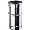 ALLINOX Tubo Telescopico Allungabile In Acciaio INOX Modulo Con Altezza Variabile 250/400 mm Per Canna Fumaria Camino o Stufa Uscita Fumo MADE IN ITALY (DN 80)