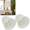 BestAlice 2 Pz Piccolo Paralume Lampada, Paralume in Tessuto Paralume Lampadario, Clip su Paralume per Interni Paralume in Tessuto Stile Europeo per Lampadario E14 Lampada da Tavolo Lampada da