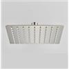 Taco Soffione doccia ultraslim quadrato acciaio inox 30x30 cm TEXAS -Satinato