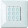 Dieffematic Nice WRW NiceWay-Opla Supporto a Parete Rettangolare per Trasmettitori - Placca Murale Bianca