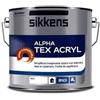 Sikkens Idropittura traspirante opaca Alpha tex Acryl bianca 2.5 litri
