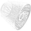 Zerodeko Paralume E27 in Ferro Bianco, Decorativo per Lampada