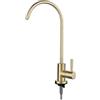 YWJFSA Rubinetto Per Acqua Purificata Rubinetto Lavello Cucina Osmosi Rubinetto Lavello Cucina Solo Acqua Fredda Acciaio Inossidabile 1/4,Oro Spazzolato