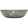 vidaXL Lavandino Grigio Ø40x12 cm in Marmo