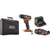AEG Trapano avvitatore AEG 18V Brushless - Batterie da 4,0Ah e 2,0Ah - Caricabatterie - BSB18SBL2-X02