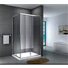 Yellowshop - Box Doccia Angolare 70 80 90 100 120 Cabina Bagno In Cristallo 6 MM Rettangolare Quadrato Curvo Serie Smart (Cm 70 x 120 Rettangolare, Cristallo 6mm Trasparente)