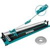 TOTAL - Tagliapiastrelle | Per piastrelle fino a 600 mm | Con 2 lame in tungsteno | Strumento per tagliare piastrelle e piastrelle | Ideale per lavori di costruzione e ristrutturazione