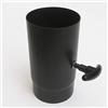 Aflex raccordo per stufa a legna - camino manicotto tronchetto MF con valvola manuale (160mm)