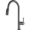 XJTNLB Rubinetto Cucina 3 Vie con Doccetta Estraibile Grigio Rubinetto Collo di Cigno Monocomando con Beccuccio Girevole a 360°