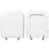 HYDRO HOME Copriwater compatibile con Clio Globo legno rivestito in resina poliestere Bianco by HYDRO HOME