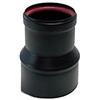 Mistermoby Riduzione per Tubi delle Stufe a Pellet Smaltato Porcellanato Riduce da 10 a 8 Centimetri Colore Nero