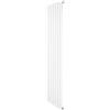 Monster Shop Radiatore Piatto a Colonna Singola 1800 x 560 mm Verticale Design Moderno Acciaio al Carbonio Riscaldamento Centrale Bianco Opaco con Kit Fissaggio e Spazzola