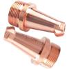 Generic Ugelli in rame per saldatrice laser Set di ugelli per alimentazione filo filettato M16 per saldatori laser portatili e in fibra Accessori industriali 5pcs 1.6mm