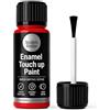 The Scratch Doctor Scratch Doctor - Vernice per ritocchi smaltata, 15 ml, asciugatura facile e rapida, adatta per elettrodomestici da cucina, bagno, metallo, radiatore, frigorifero, doccia, lavandino (rosso)