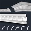 Marbet Design Marbet soffitto modanature bianco pacchetto risparmio di styrofoam EPS - stucco modanature fantasia, nel design tradizionale - (20 metri B-22) modanature angolari in stucco modanature per pareti