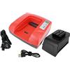 PowerSmart® Caricatore rapido per martello perforatore a batteria Würth H 28-MAS, H 28-MAS 7006473, 70064702, 570080001, 570080002, 57008003, 57008004 (rosso)