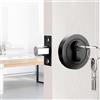 Homefurnishmall Serratura di sicurezza a cilindro singolo, serratura di sicurezza con chiave Eqiupped ispessita antifurto solida serratura per porta anteriore da 30-50 mm, porta della camera da letto (nero)