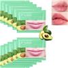 Virecose 10 Pezzi Maschere Labbra Idratanti, Avocado Lip Maks per la cura delle Labbra al Collagene Idratante Naturale