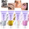 BISHENGYF 4Pcs Gel Glitter per Viso Festival Body Glitterl 50 ml Glitter Sequins Glitzergel für Festival Masquerade, Colla Glitter per Capelli Labbra Unghie Cosmetici per il Corpo Feste Bambini DIY