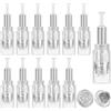 LOPHE Microneedling, 12 Pezzi Micro Aghi Penna Derma Micro Needling, Microneedle Nano Aghi con Regolabili su Porta Filettata(3pc 12pin+9pc 36pin)