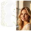 Marjoramy 22 Sticker Temporanei per Falsi Lentiggini con Glitter - Adesivi Viso Impermeabili Autoadesivi,Decorazioni Viso per Trucco da Festival,Halloween,Feste - Sicuri per Bambini e Adulti,Durevoli (Oro)