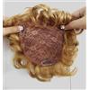 EREE HAIR 6 Pollice Corto Capelli Curly Topper Toupee Clip in Capelli Topper Capelli Topper Estensioni Dei Capelli Umani Wiglet per le Donne con Capelli Sottili Fragola Bionda