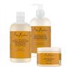 Shea Moisture SheaMoisture Shampoo, Balsamo e Maschera Intensiva per capelli danneggiati Burro di karité puro set per la cura dei capelli Shampoo 1x 384 ml, Balsamo 1x 384 ml, Maschera 1x 355 ml