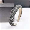 AMateschitz Cerchietto per capelli da donna con cristalli, con brillantini, con strass, per capelli, alla moda, elegante, accessorio per capelli, per donne e ragazze, colore nero #2