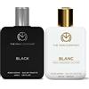 The Man Company Blanc EDT (50 ml) & Black EDT (50 ml) Elegante set regalo per uomo | Profume EAU DE Toillete | Fragrance Premium Long Lasting | Best Gift for Men