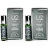 Generico U2 Man Concentrated Perfume Oil Roll-On Combo (6ml x 2) | Long Lasting Alcohol-Free Attar for Men | Fresh Woody & Musky Fragrance