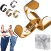 WEIWOGU Anello calmi - Gli anelli magnetici Calmi originali per le donne, 2025 Nuovo anello intelligente magnetico regolabile, la soluzione naturale della menopausa, migliora la circolazione (Oro)