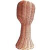 DEVNWIGMO Manichino Testa Rattan per Esposizione Cappelli Porta Parrucche Supporto per Sciarpe E Accessori Struttura Resistente E Design Moderno Adatto per Salo, Stile a